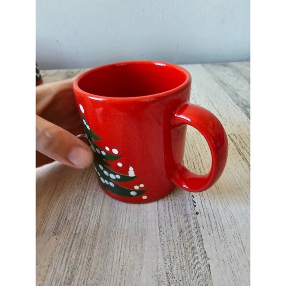 Waechtersbach Germany vintage mug xmas tree red cup coffee tea‎ - Picture 4 of 7
